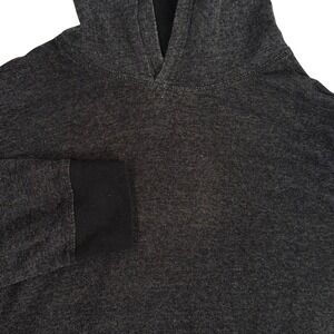 Pact Organic Cotton Mens Small Charcoal Gray Pullover Hoodie Terry Cloth Pocket